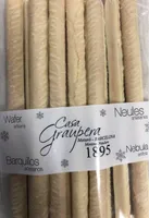 Neules xocolata blanca