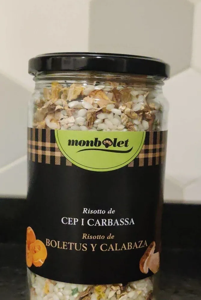 Risotto de boletus y calabaza