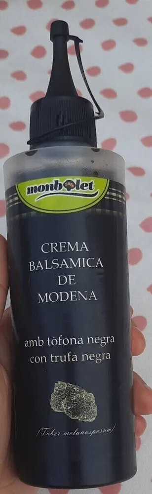 Crema balsàmica de modena amb tòfona negra