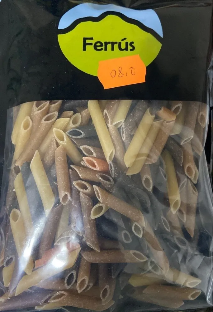 Macarrones de setas y verduras