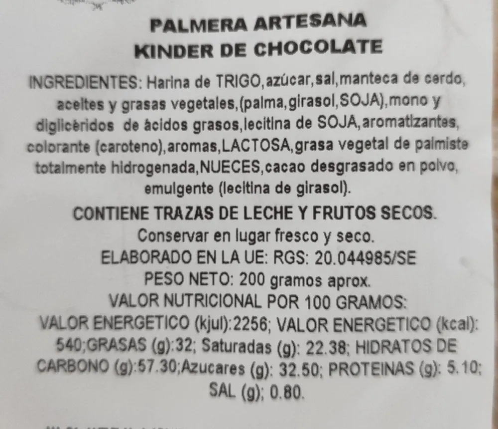 Palmera artesana kinder