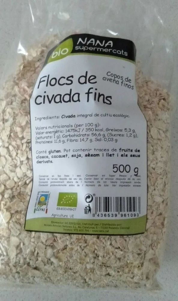 Flocs de civada fins