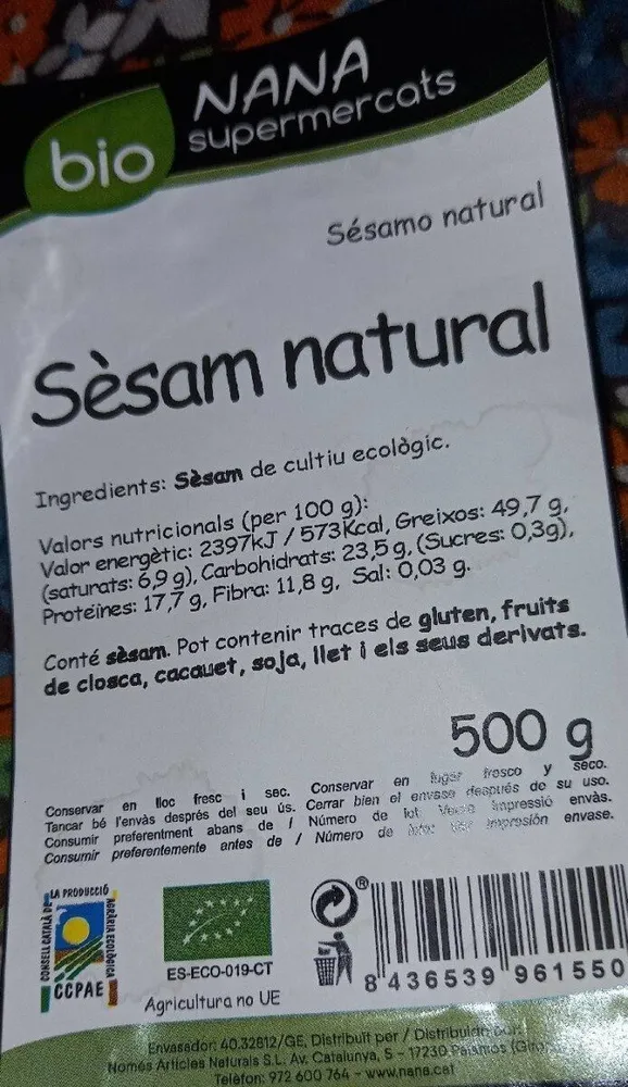 Sésamo natural