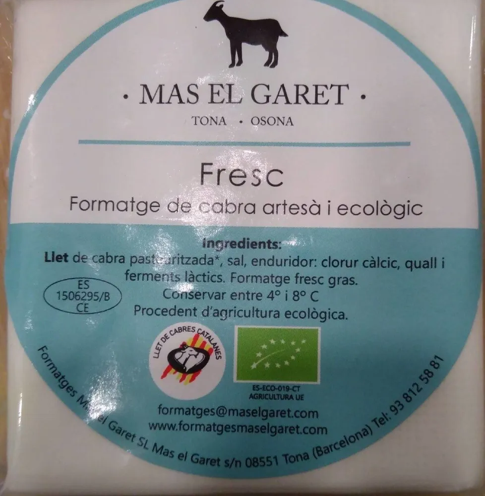 Fresc. Formatge de cabra artesà i ecològic