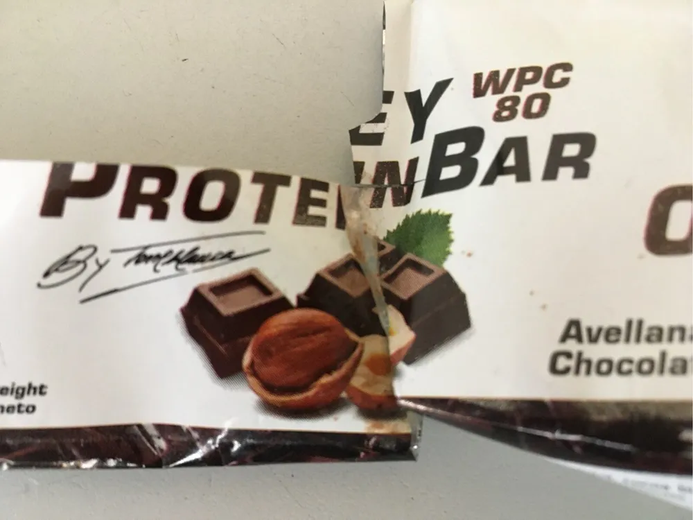 Whey Protein Bar Avellana crujiente, chocolate y café