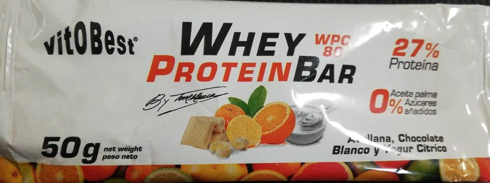 Whey protein bar