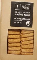 Galletas integrales sin aceite de palma sin azúcares añadidos