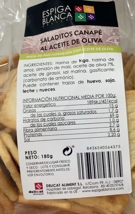 Saladitos canape al aceite de oliva