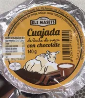 Cuajada de leche de oveja con chocolate