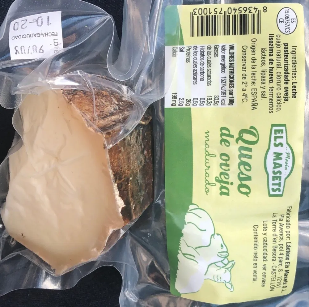 Queso de oveja madurado