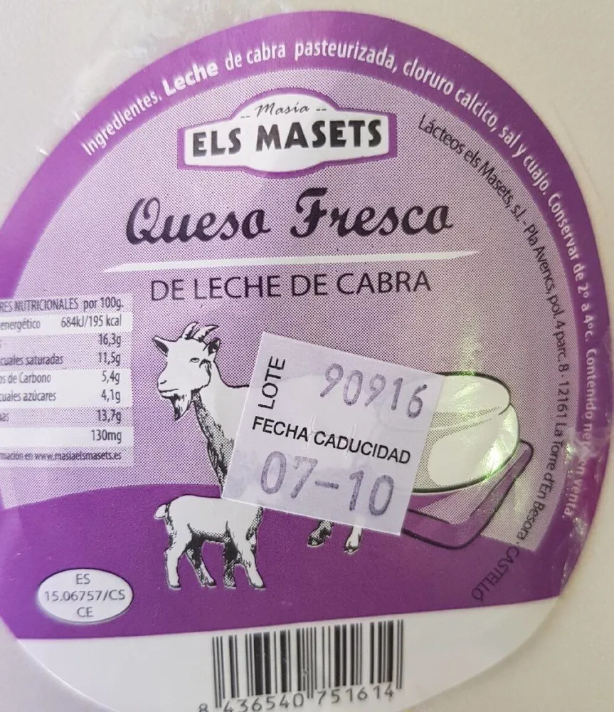 Queso fresco de cabra