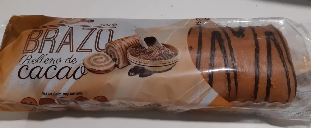 Brazo relleno de cacao