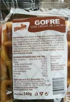 Gofre con crema de cacao