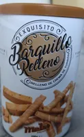 Barquillo relleno de crema de turrón