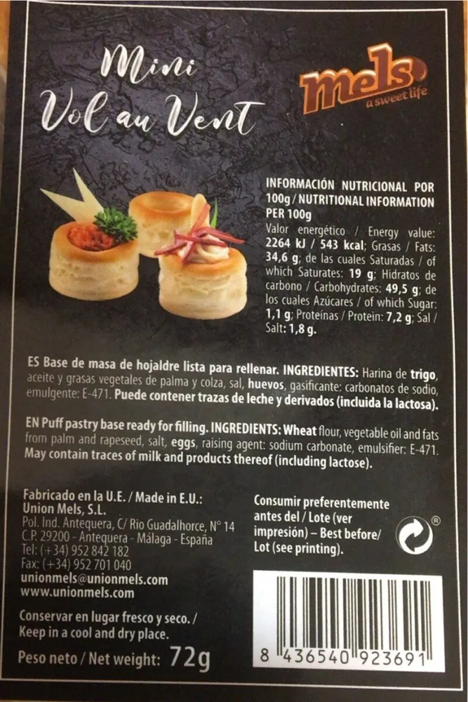 Mini Volau Vent