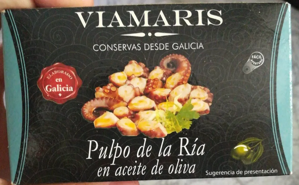 Pulpo de la ría en aceite de oliva