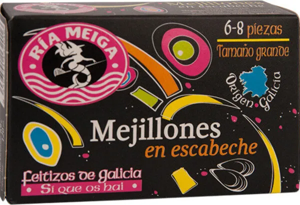 Mejillones escabeche origen galicia
