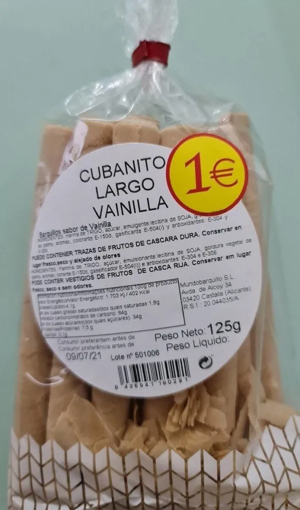 Cubano largo vainilla
