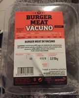 Burger meat vacuno