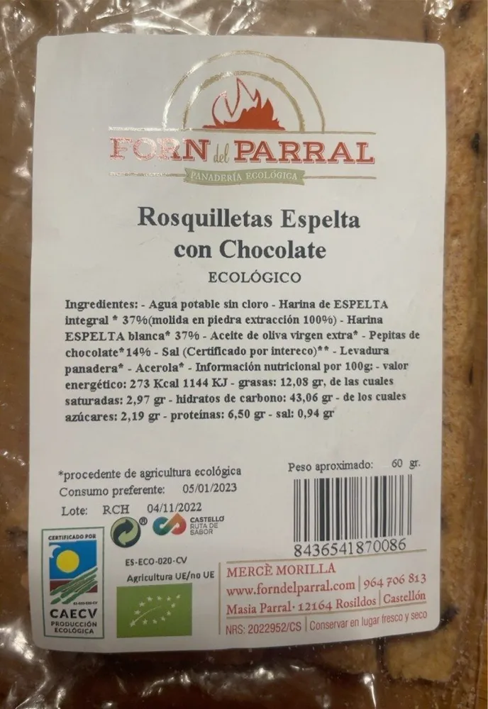 Rosquilletas de espelta