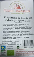Empanadilla Espelta cebolla y algas wakame