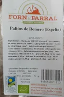Palitos de Romero (Espelta)