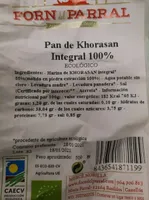 Pan de Khorasan Integral 100%