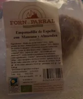 Empanadilla de Espelta con manzana y almendra