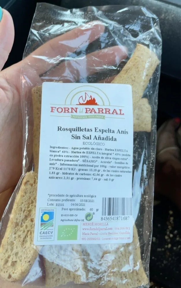 Rosquilletas de espelta anis
