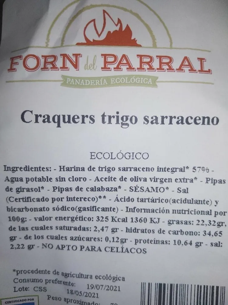 Chaqueta trigo sarraceno