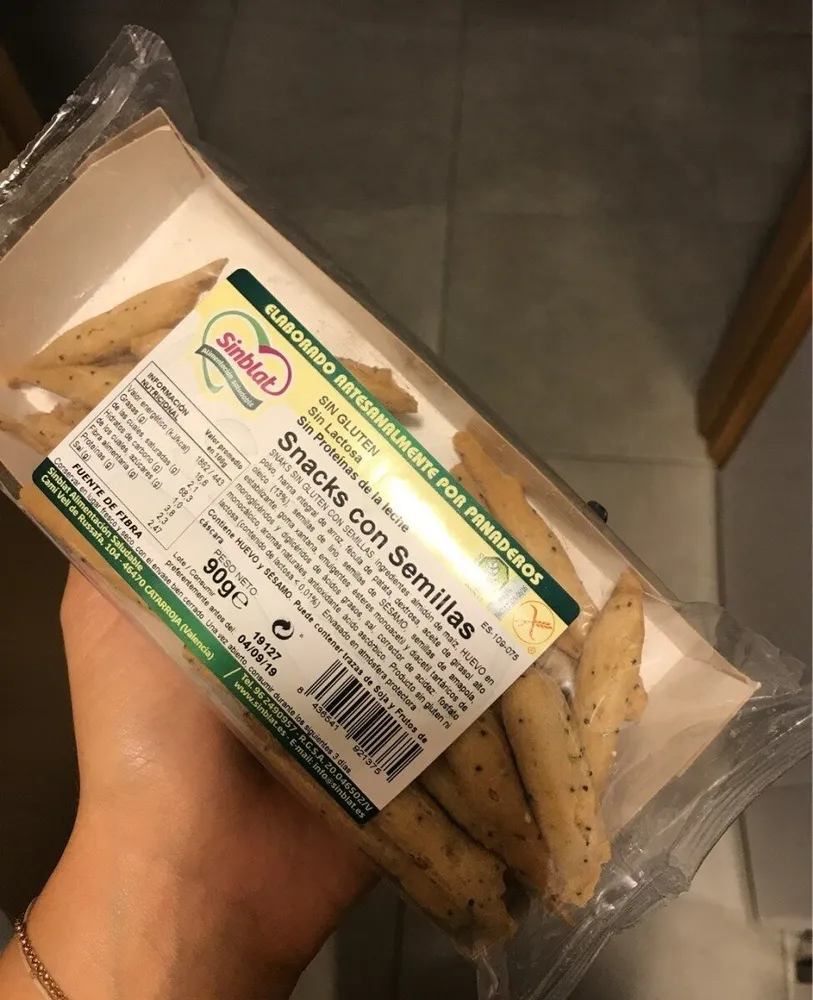 Snacks con semillas