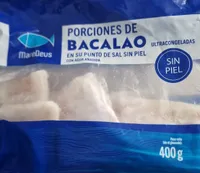 Porciones de bacalao