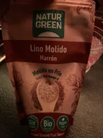 Semillas de lino marrón molido