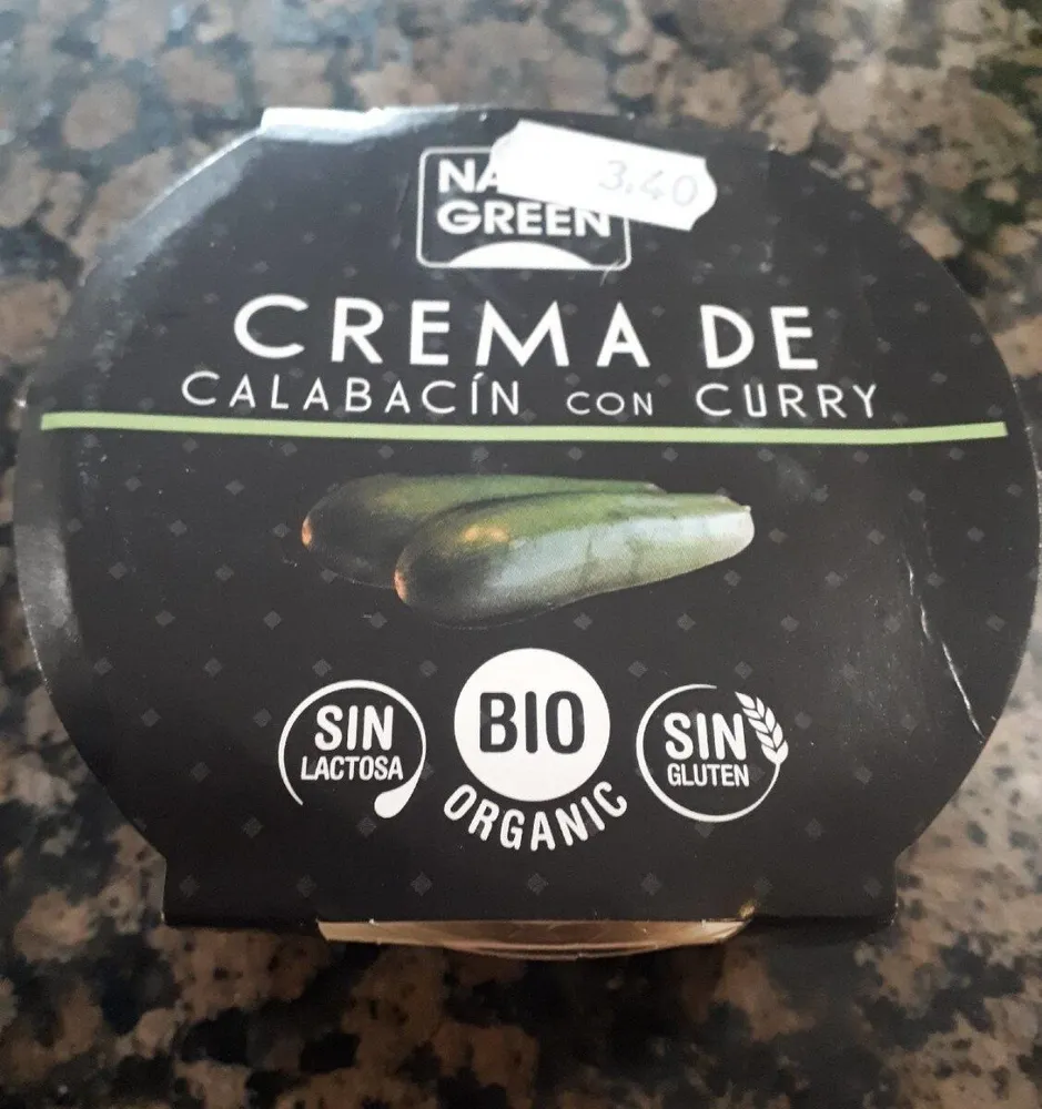 Crema calabacin con curry