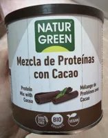 Mezcla de proteínas con cacao