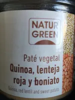 Paté vegetal de quinoa, lenteja roja y boniato