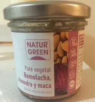 Paté vegetal de remolacha, almendra y maca