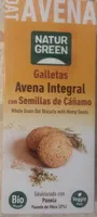 Galletas avena integral con semillas cáñamo
