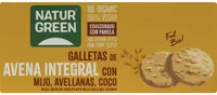 Galletas Avena Integral con Mijo. Avellanas y Coco