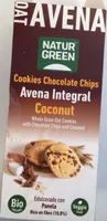 Cookies chocolate chips avena integral coconut