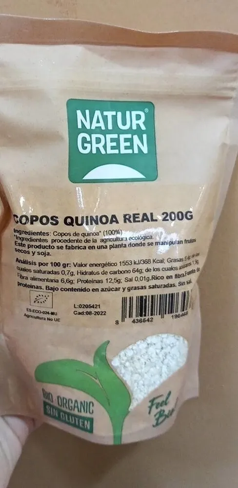 Copos de quinoa