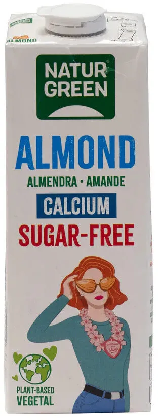 Bebida de almendra sin azúcar, con calcio añadido