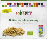 Bolitas de tofu con curry