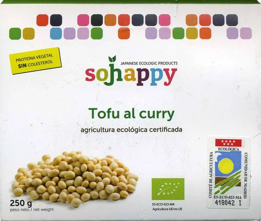 Tofu ecológico "Sojhappy" Al curry