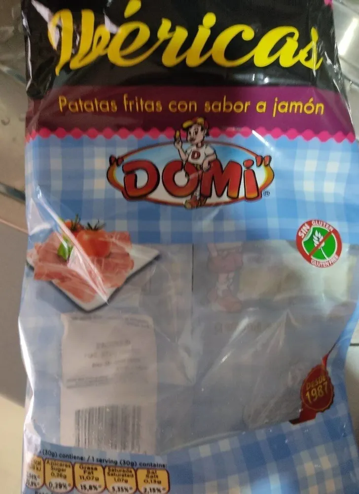 Patatas fritas con sabor a jamón