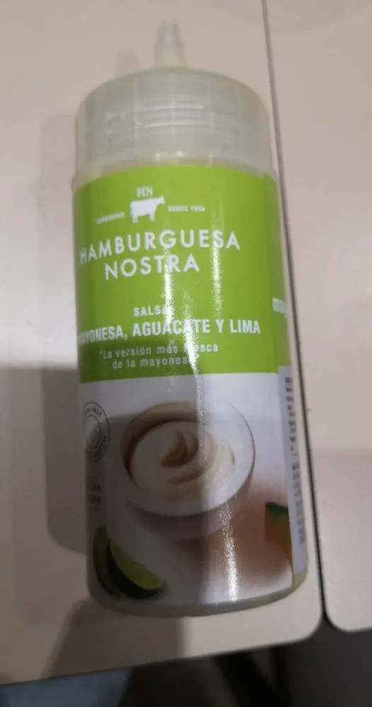 Salsa de mayonesa, aguacate y lima