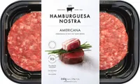 Hamburguesa de vaca americana con tocino ibérico sin gluten