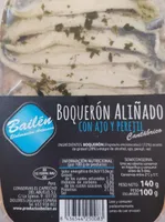 Boquerón aliñado con ajo y perejil
