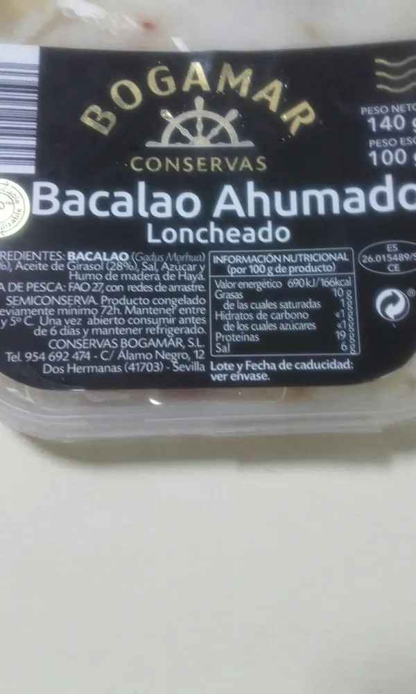bacalao ahumado