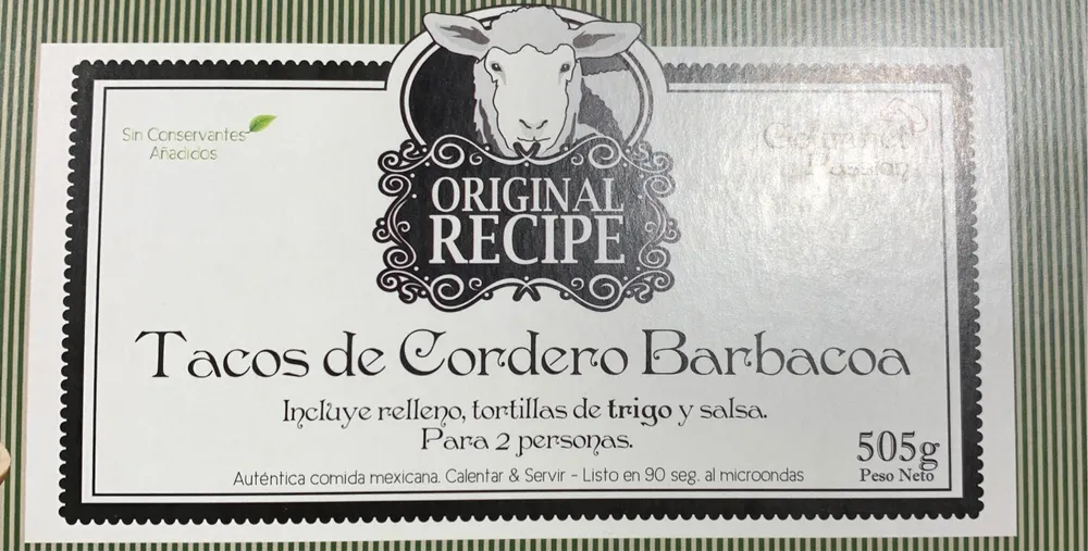 Tacos de cordero barbacoa